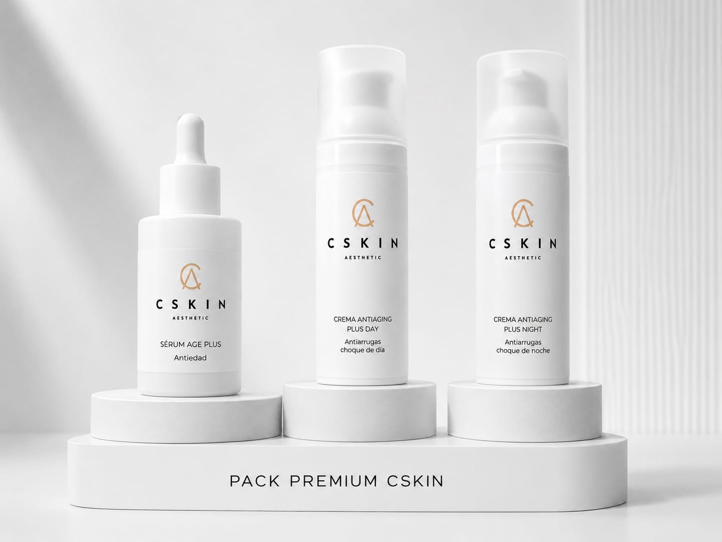 Trio Pack Anti Aging - Sérum + Crème Jour + Crème Nuit