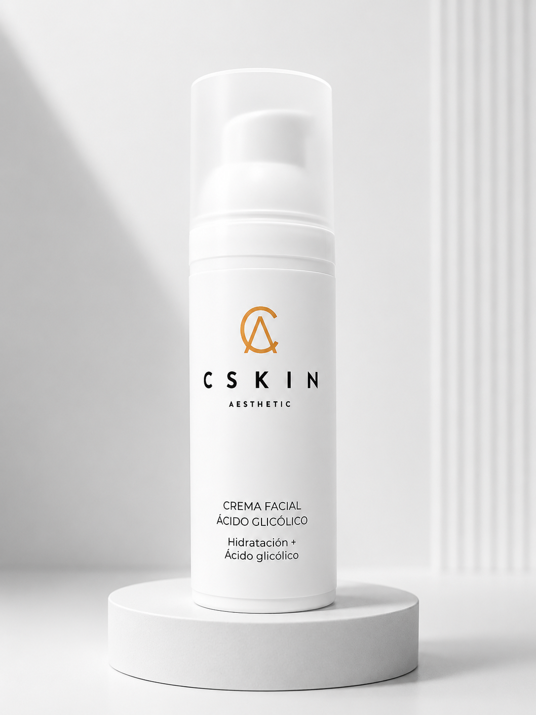 Crema facial de ácido glicólico